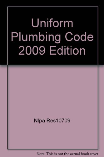 Uniform Plumbing Code 2009 Edition