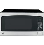 GE JES2051SNSS Microwave Oven, 1,200-watt Capacity, 2.0 Cubic Ft, 8 Auto Cooking Settings, Kitchen Essentials for The Countertop, Dorm Room or Apartment, Stainless Steel