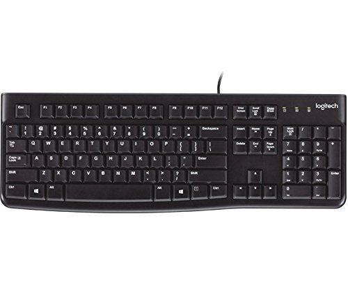 Logitech K120 Ergonomic Desktop USB Wired Keyboard