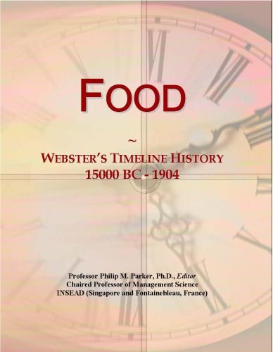 Food: Webster's Timeline History, 15000 BC - 1904