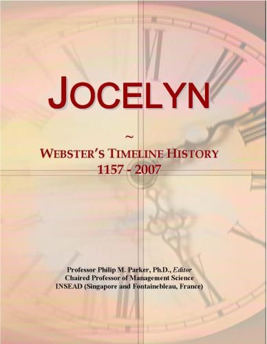 Jocelyn: Webster's Timeline History, 1157 - 2007