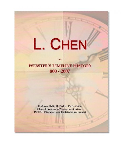 L. Chen: Webster's Timeline History, 800 - 2007