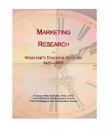 Marketing Research: Webster's Timeline History, 1625 - 2007