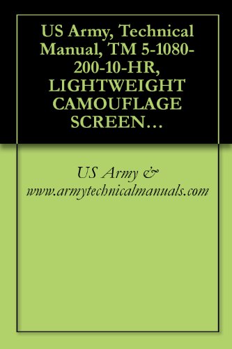 US Army, Technical Manual, TM 5-1080-200-10-HR, LIGHTWEIGHT CAMOUFLAGE SCREEN SYSTEMS: WOODLAND, RADAR SCATTERI TYPE II (NSN 1080-00-103-1246); WOODLAND, ... TYPE III (1080-00-266-1824); DESERT SCAT