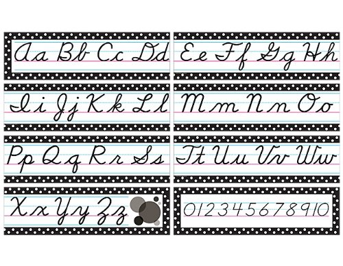 Teacher Created Resources Cursive Mini Bulletin Board, Black (4099)