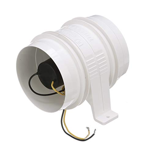 Attwood 1749-4 Quiet Blower Water Resistant (White, 4-Inch)