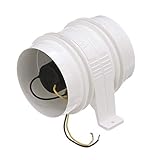 Attwood 1749-4 Quiet Blower Water Resistant (White, 4-Inch)