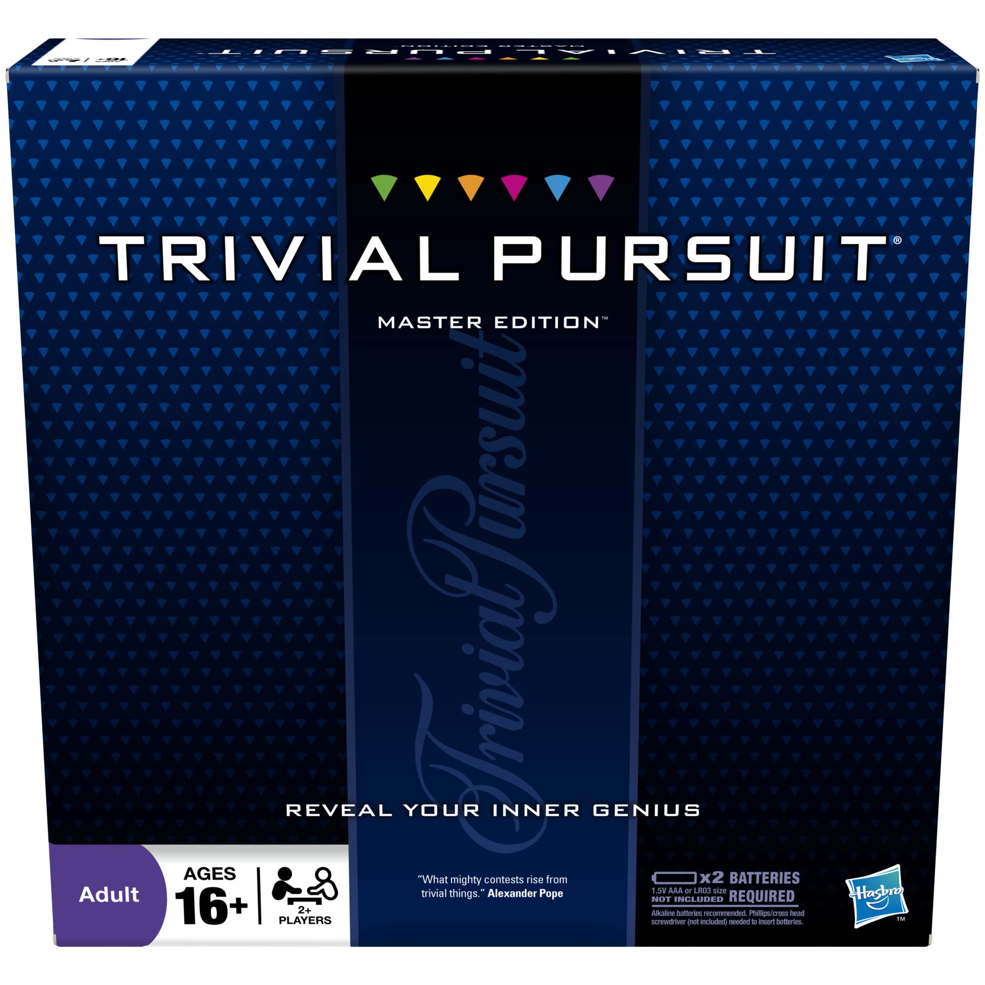 Hasbro Gaming Trivial Pursuit Master Edition Trivia Board Game,2+ players, for Adults and Teens Ages 16 and Up(Amazon Exclusive) Standard Packaging