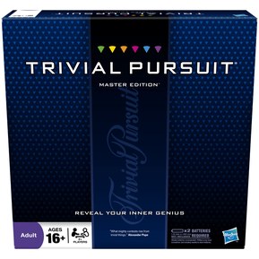 Hasbro Gaming Trivial Pursuit Master Edition Trivia Board Game,2+ players, for Adults and Teens Ages 16 and Up(Amazon Exclusive) Standard Packaging