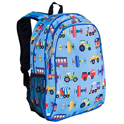 Book Cover Wildkin Kids 15 Inch Backpack for Boys and Girls, Perfect Size for Preschool, Kindergarten, and Elementary School, Patterns Coordinate with Our Lunch Boxes and Duffel Bags