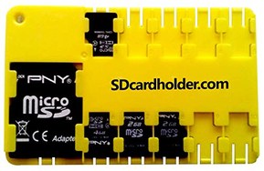 Micro SD card holder - YELLOW