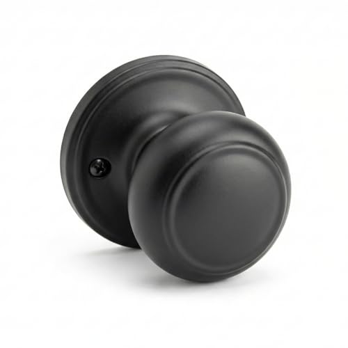Copper Creek CK2090BC Colonial Dummy Door Knob,Black