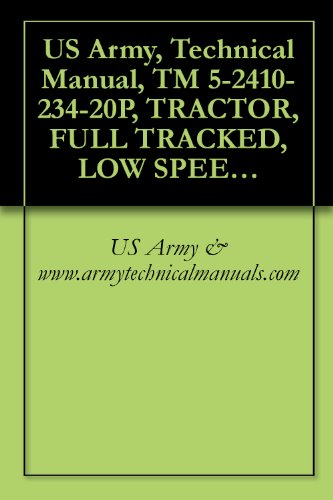 US Army, Technical Manual, TM 5-2410-234-20P, TRACTOR, FULL TRACKED, LOW SPEED, HEAVY DRAWBAR PULL, (SIZE T-11) W/ANGLE DOZER, WINCH AND ROPS; CATERPILLAR ... MODEL D8K-8S-8 (CCE) (2410-00-574-7598)