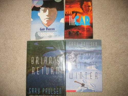 4 Book Set by Gary Paulsen~The Car/Dogsong/Brian's Winter/Brian's Return