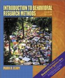 Introduction to Behavioral Research Methods, Fourth Research Edition 4th Edition.
