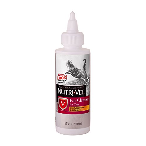 Nutri-Vet Ear Cleansing Liquid for Cats, 4-Ounce