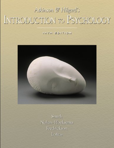 Atkinson&Hilgards Introduction to Psychology 14th Edition