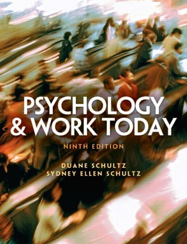Psychology&Work Today Ninth Edition