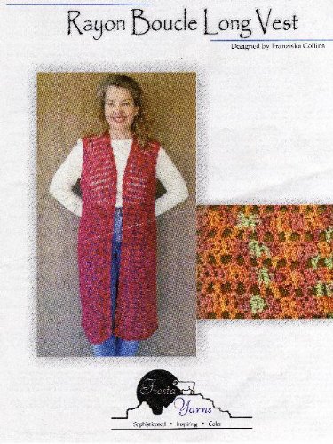 Rayon Boucle Long Vest Crochet Pattern