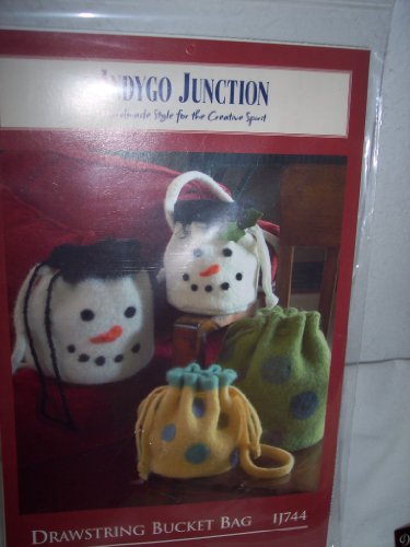 Felted Drawsting Bucket Bag Pattern #IJ744