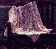 Dayflower Lace Shawl Knitting Pattern (#40004)