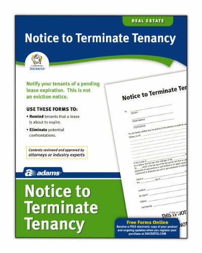 Adams Notice to Terminate Tenancy Forms, Includes Downloadable, Fillable Digital Forms, White (LF285)