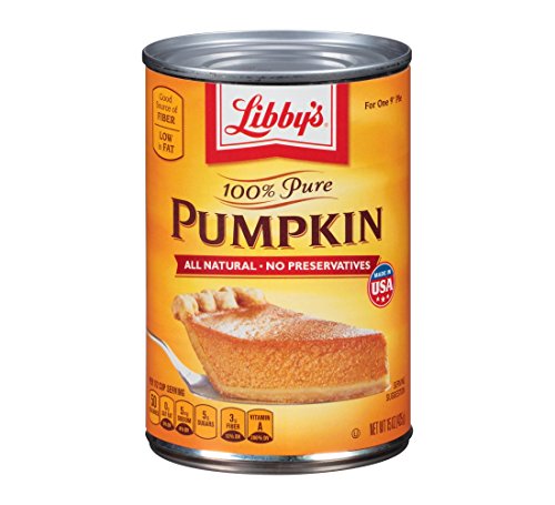 Libbys 100% Pure Pumpkin, 15-Ounce Cans (Pack of 24)