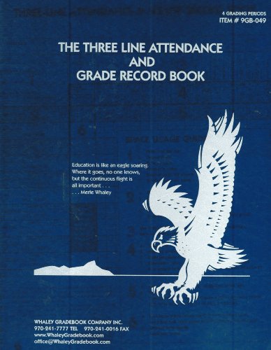 3 Line Attendance & Grade Record Book (#6GB-066)