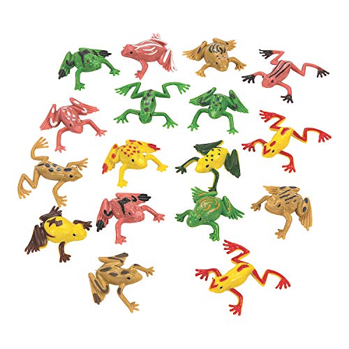Fun Express - Mini Vinyl Frogs (6dz) - Toys - Character Toys - Action Figures - 72 Pieces