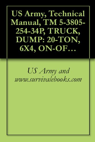 US Army, Technical Manual, TM 5-3805-254-34P, TRUCK, DUMP: 20-TON, 6X4, ON-OFF HIGHWAY, 71,000 GVW, IHC MODEL F-5070(CCE) (NSN 3805-00-192-7249)