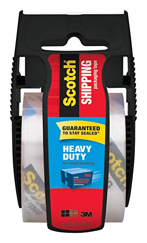 Book Cover Scotch Heavy Duty Shipping Packaging Tape, 1