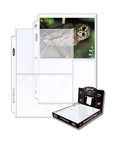 BCW Perfect for Storing 5x7 Photographs or Postcards. Pocket Dimensions: 5-1/2" x 7-1/8", Clear 25 Count