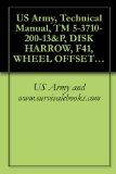 US Army, Technical Manual, TM 5-3710-200-13&P, DISK HARROW, F41, WHEEL OFFSET TANDEM