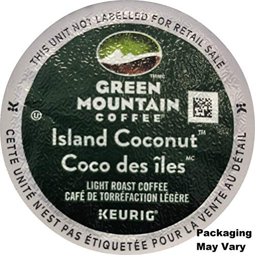 Book Cover Green Mountain Coffee Roasters Island Coconut, Single Serve Coffee K-Cup Pod, Flavored Coffee, 24