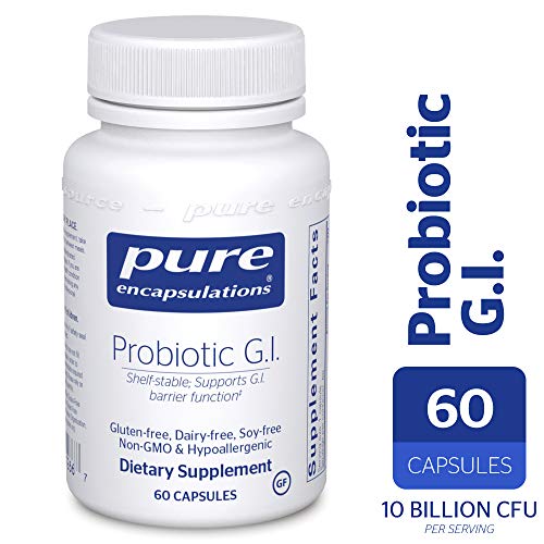 Book Cover Pure Encapsulations - Probiotic G.I. - Shelf Stable Probiotic Blend to Support Healthy Immune Function Within The Gastro Intestinal Tract* - 60 Capsules