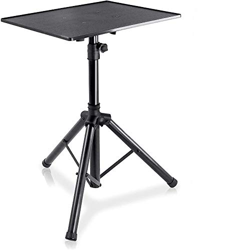 Pro DJ Laptop, Projector Stand - Adjustable Laptop Stand, Computer DJ Equipment Studio Stand Mount Holder, Height Adjustable, Laptop Projector Stand, 23" to 41", Good For Stage or Studio - Pyle PLPTS3