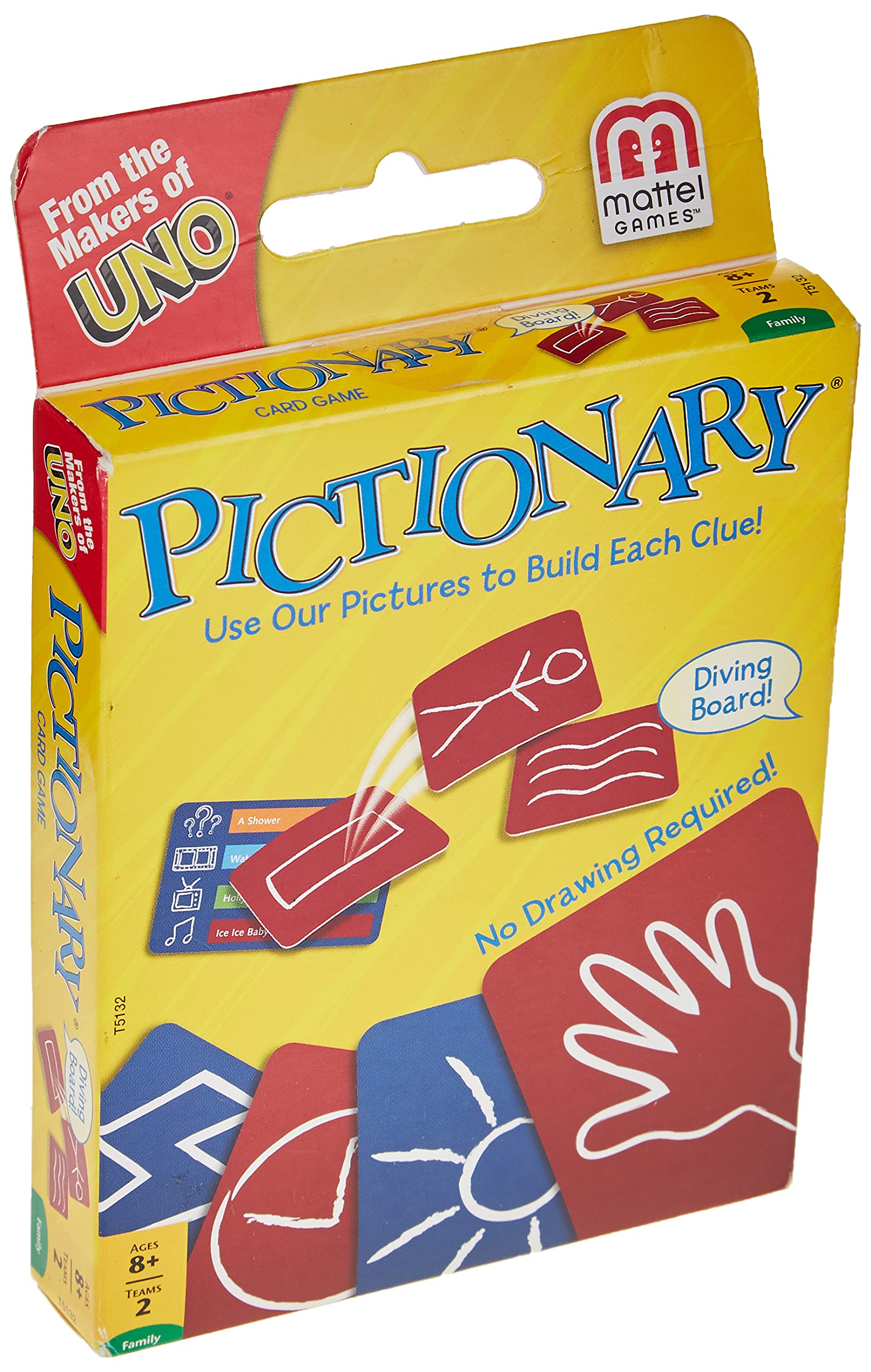 Book Cover Mattel Games Pictionary Card Game