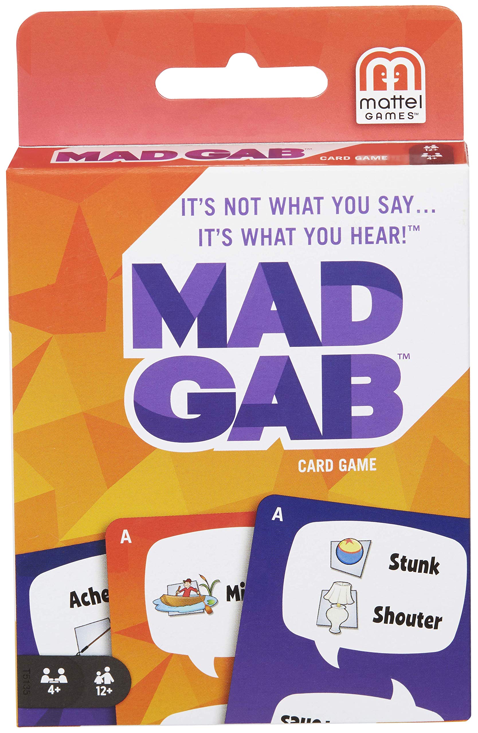 Book Cover MAD GAB Card Game of Verbal Puzzle Phrases, Gift for Players Ages 12 Years & Olderâ€‹â€‹â€‹