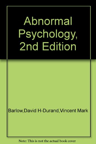Abnormal Psychology, 2nd Edition