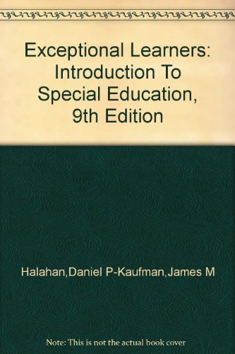 Exceptional Learners: Introduction To Special Education, 9th Edition