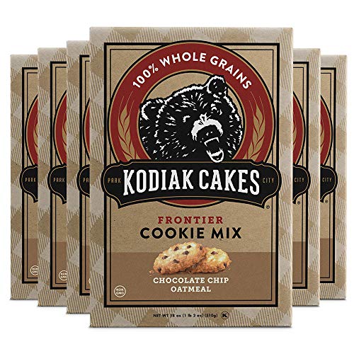 Kodiak Cakes Chocolate Chip Oatmeal Cookie Mix, 18-Ounce Boxes (Pack of 6) (Packaging May Vary)