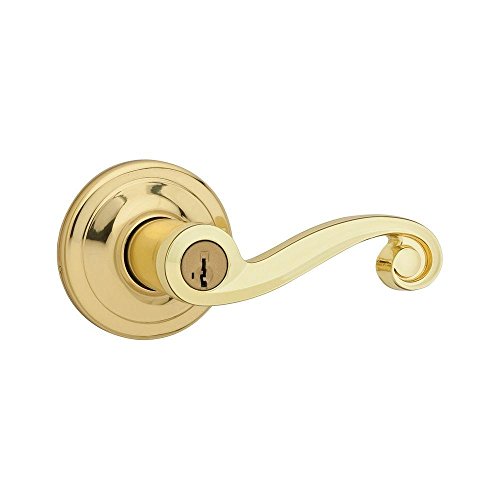 Kwikset 740LL 3 SMT RCAL RCS Signature Lido Entry Lever feat. SmartKey in Polished Brass