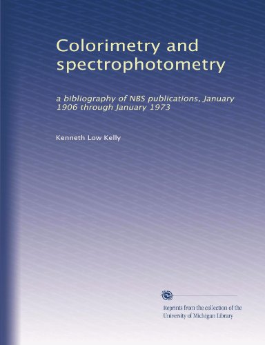 Colorimetry and spectrophotometry: a bibliography of NBS publications, January 1906 through January 1973