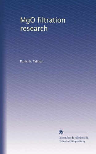 MgO filtration research