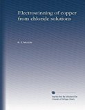 Electrowinning of copper from chloride solutions