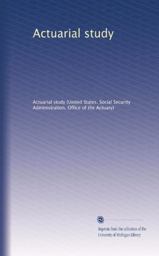 Actuarial study (Volume 8)
