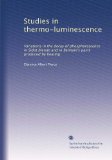 Studies in thermo-luminescence: Variations in the decay of phosphorescence in Sidot blende and in Balmain's paint produced by heating
