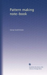 Pattern making note-book