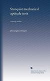 Stenquist mechanical aptitude tests: Manual of directions
