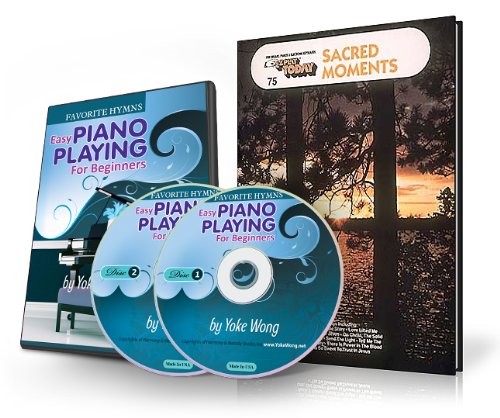 Favorite Hymns - Easy Piano Lessons for Beginners (2 DVDs, 1 Songbook) (Home Study Course)
